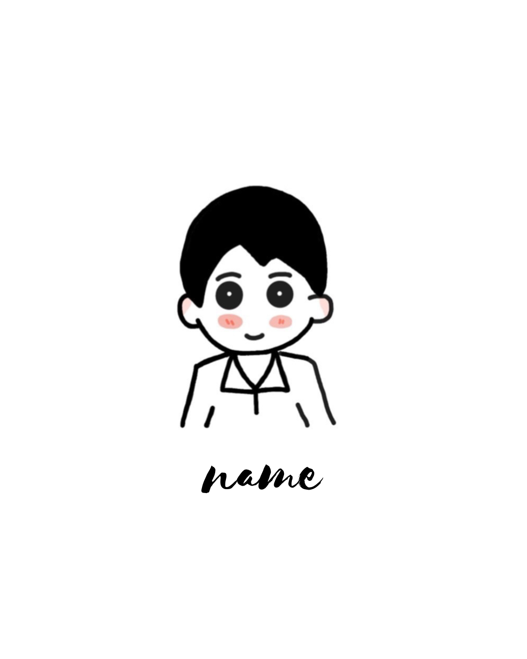 Character Card Stickers - Describe your the recipient!